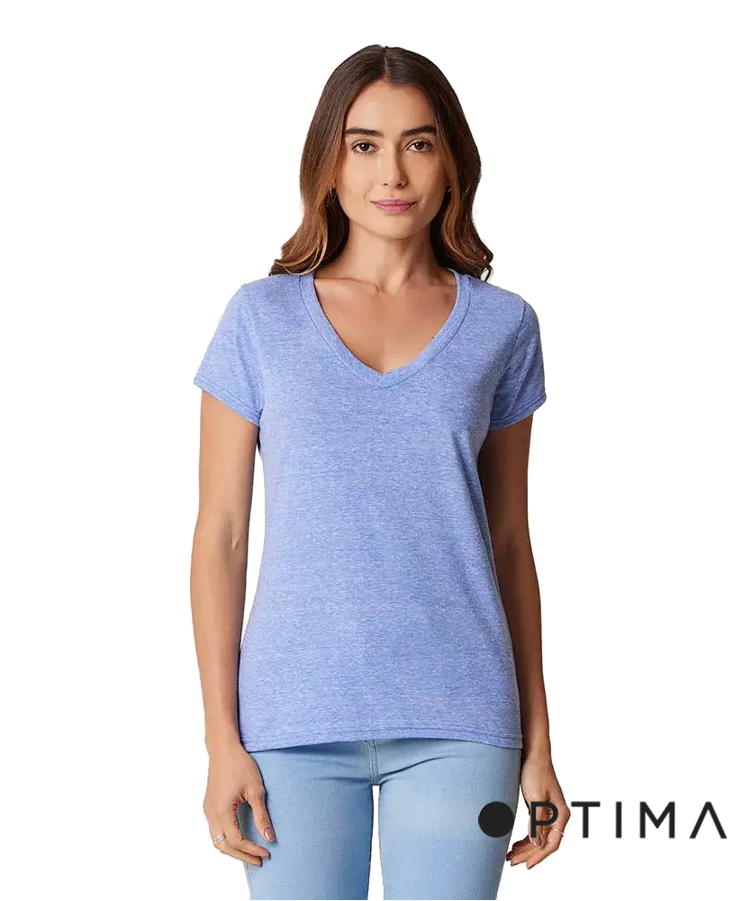 Polera Cuello V Snow Optima