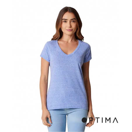 Polera Cuello V Snow Optima