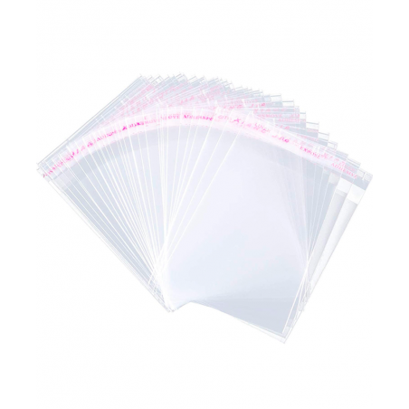 Bolsa Transparente Autoadhesiva 25x34cm