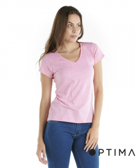 Polera Cuello V Snow Optima