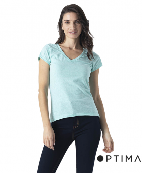 Polera Cuello V Snow Optima