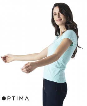 Polera Cuello V Snow Optima