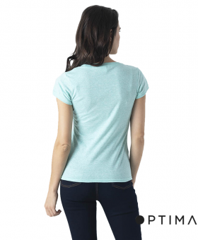 Polera Cuello V Snow Optima